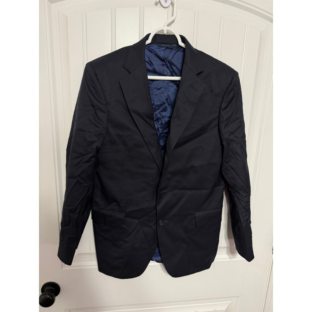 Brooks Brothers 1818 Blazer Mens 36S W30 Navy Wool Made Italy EUC